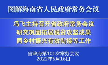 冯飞主持召开七届省政府第101次常务会议